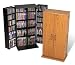 Tall Locking Audio Video Storage Cabinet 0205 -Oak