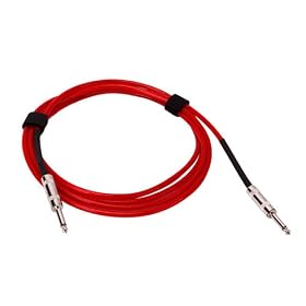 10ft 3M Guitar Cable Amp Amplifier 6mm Lead Cord Red: Musical Instruments