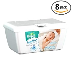 Pampers Sensitive 1X Wipes 64 Count