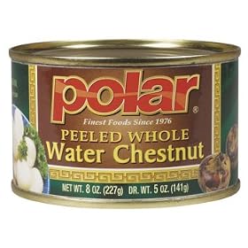 12 Pack Case of 8 oz. Cans of Whole Water Chestnuts