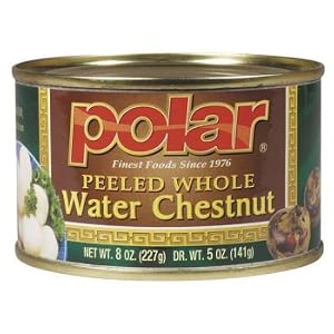 12 Pack Case of 8 oz. Cans of Whole Water Chestnuts by Chestnuts