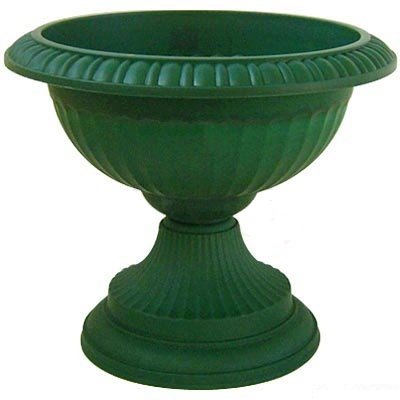 Whitefurze Green 42cm Grecian Urn Garden Planter