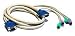 2m Keyboard Video Monitor (KVM) cable (1 x HD15M, 2 x 6 pin mini DIN male to 1 x HD15M, 2 x 6 pin mini DIN male)