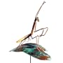 Copper Praying Mantis Garden Sculpture & Stake