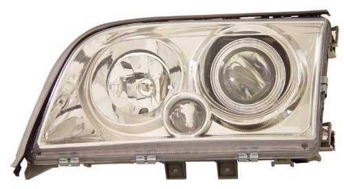 MBZ S CLASS W140 92-99 PROJECTOR HEADLIGHTS HALO CHROME CLEAR