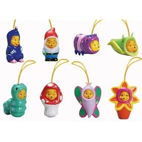 Disney Winnie the Pooh - Peek a Pooh Garden Series Set of 8 -- Cell Phone Charms - Vending Machine Toys