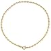 18kt Gold Over Sterling Silver .035 Magic Chain Anklet W/ Beads 9in