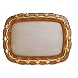 Salmon Wooden Serving Tray, Artichoke Pattern by Cross Country Furniture