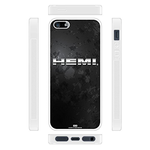 Dodge RAM HEMI 3D Apple iPhone 5 5S White TPU Rubber Phone Case