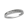 10K White Gold Ring with .035 ct. t.w. Diamonds - 7