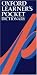 Oxford Learner's Pocket Dictionary (Paperback) by Oxford