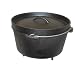 Cajun Cookware Seasoned Cast Iron Camp Pot W/legs 16 Qt.