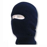 Face Ski Mask 1 Hole (7 Colors Available) (Navy)