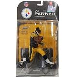 McFarlane Toys NFL Sports Picks Series 17 (2008 Wave 1) Action Figure Willie Parker (Pittsburgh Steelers) White Wrist Tape
