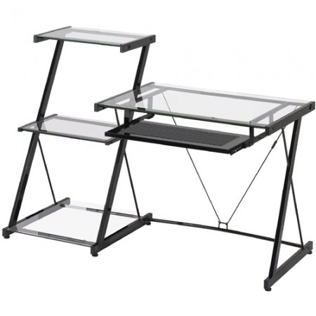 Z-Line Nero Desk and Bookcase