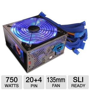 Apevia Warlock ATX-WA750W internal power supply - ATX - AC 115/230 V - 750 Watt