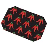 Two Dogs Designs 00545 PVC-Coated Cotton Placemats, Chili Peppers, Set of 2