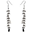 Handmade Earrings Sterling Silver Smokey Quartz Jewelry 3 inches (erg133)