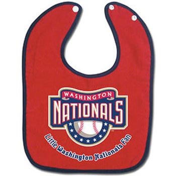 Washington Nationals Two-Toned Snap Baby Bib
