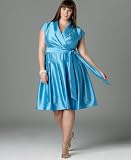 Jones New York Plus Size Dress, Shantung Wrap