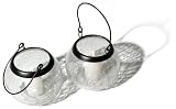 Strathwood Crackle Glass Votive Holder, Set of 2