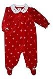 Holiday Snowflake Velour Footie