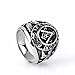 OAKKY Jewelry Mens Stainless Steel Domineering Vintage Freemason Masonic Rings