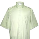 Men's Short Sleeve MINT GREEN Dress Shirt