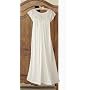 Shadowline Long Gown with Soft Stretch Lace Bodice Nightgown