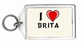 I Love Brita Keychain
