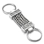 Sterling Silver Thai Weave w/ Bamboo Ends Key Ring by Lois Hill