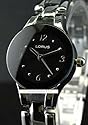 WOMENS LORUS SEIKO DRESSY SHARP BLACK WATCH NEW LR0661