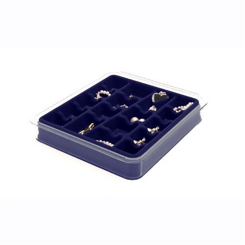 18 Compartment Jewelry Organizer in Midnight Blue by Neatnix