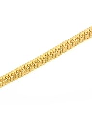 24.5inches, 622mm L x 7mm Wide 14 KT Yellow Gold Filled Chain Necklace 48.6 G