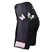 Paladin Women's Cycling Shorts With Inner Padded Butterfly Pattern Black Bike Shorts