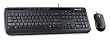 Microsoft Wired Desktop 600 USB Tastatur und Maus schnurgebunden schwarz (deutsches Tastaturlayout, QWERTZ)