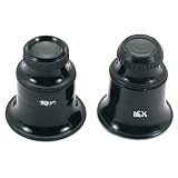 12X 15X Double Lens Eye Loupe Jewelers Watchmakers New