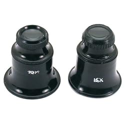 12X 15X Double Lens Eye Loupe Jewelers Watchmakers New