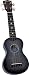 Mahalo U-35BK Sparkling Soprano Ukulele Outfit in Black