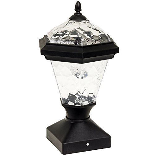 Westinghouse Adonia Pagoda Solar 4″x4″ Nominal Wood Post Cap Light (Black)