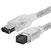 Cmple - 9 PIN/ 6PIN BILINGUAL FireWire 800 - FireWire 400 Cable - 3FT, CLEAR