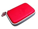 Red Carry Case for Nintendo DSi & DS Lite Console with art pattern