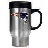 New England Patriots 16oz Stainless Steel Travel Mug (Primary Logo)