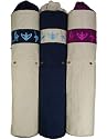 Yoga-Mad Asana Yoga Mat Bag Cream Bag-Aubergine