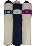 Yoga-Mad Asana Yoga Mat Bag Cream Bag-Aubergine