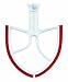 New Metro Design Beater Blade for KitchenAid 5-Quart Bowl Lift, Red Blades
