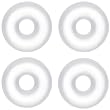 16 Gauge Clear Rubber O-Ring 4-Pack