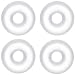 16 Gauge Clear Rubber O-Ring 4-Pack
