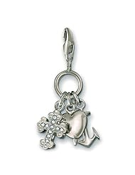 Thomas Sabo Faith Love Hope Charm, Sterling Silver