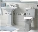Pedestal Sink & Toilet Set - Union Square